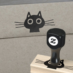 Tampons Encreurs Cute Kitty Chat avec les grands yeux et les longs 