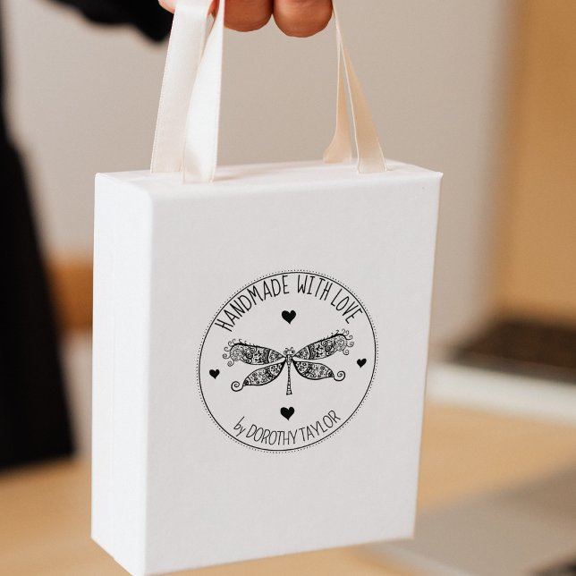 Tampons Encreurs Cute libellule fait main avec amour, (Créateur téléchargé)