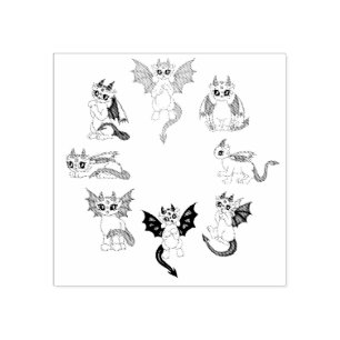 Tampons Encreurs cute little dragons