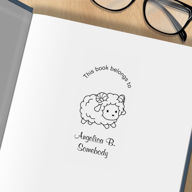 Tampons Encreurs Cute Little Sheep Ram Color Me Boite (Créateur téléchargé)