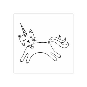 Tampons Encreurs Cute Magique Caticorn Chat Unicorn