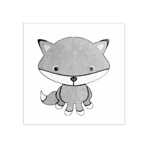 Tampons Encreurs Cute Petit Fox ferme animal