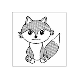 Tampons Encreurs Cute Petit Fox ferme animal