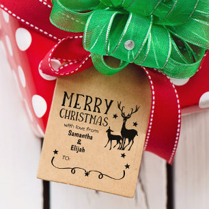 Tampons Encreurs Cute Reindeer Joyeux Noël avec amour