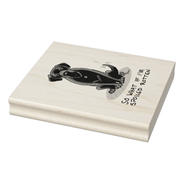 Tampons Encreurs Cute Spoten Rotten Black Labrador Retriever Chien (Tampon)