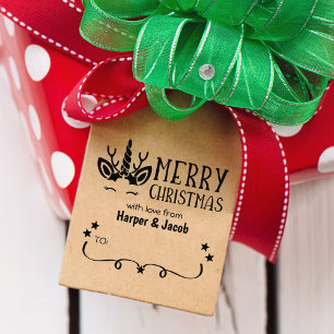 Tampons Encreurs Cute Unicorn Joyeux Noël
