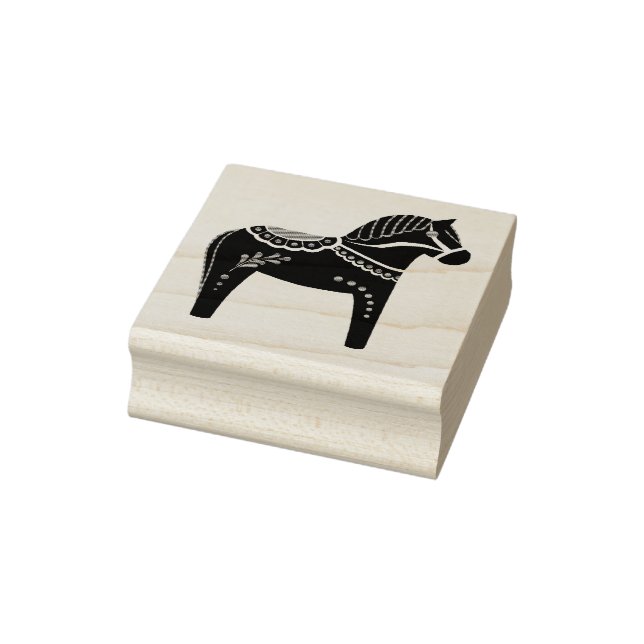 Tampons Encreurs Dala folk cheval, noir folk cheval silhouette (Tampon)