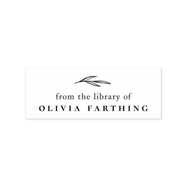 Tampons Encreurs De La Bibliothèque De | Librairies Ex simples pers (Impression)