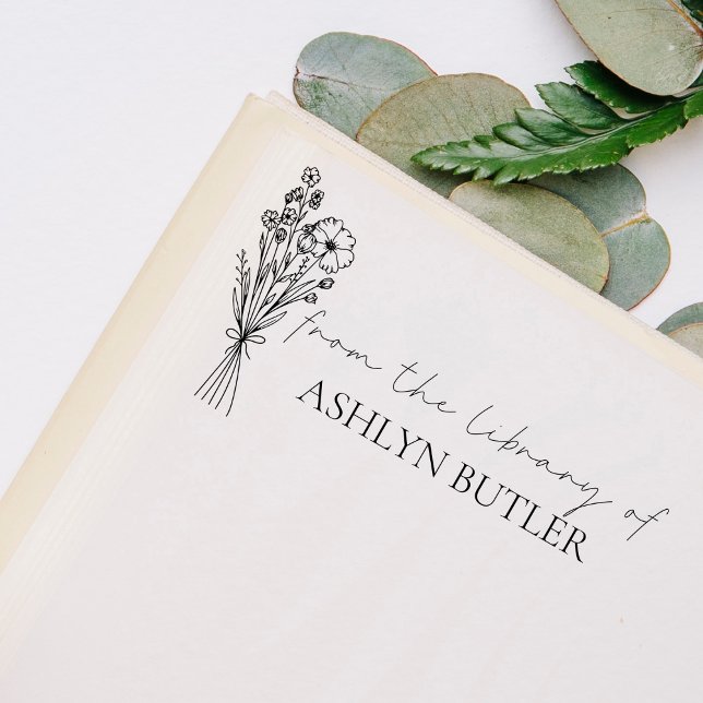 Tampons Encreurs De La Bibliothèque Du Timbre En Bois De Nom Person (Créateur téléchargé)