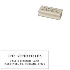 Déco moderne minimaliste Nom et adresse de retour