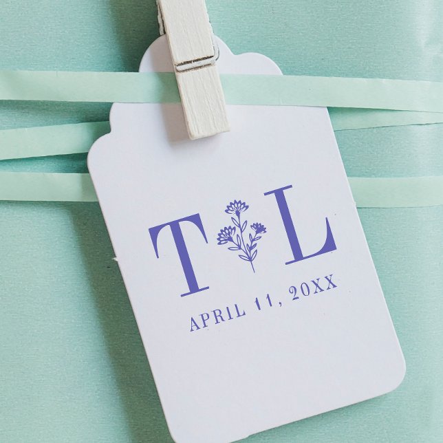 Tampons Encreurs Design de mariage élégant avec Fleurs sauvages et  (Créateur téléchargé)