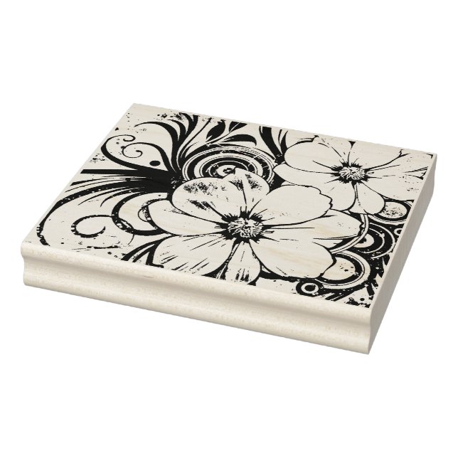 Tampons Encreurs Design floral - fabrication de cartes (Tampon)