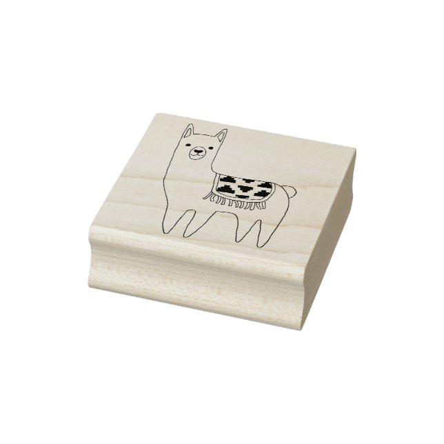 Tampons Encreurs Design moderne Sketchy Aztec Llama (Tampon)