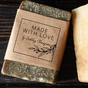 Tampons Encreurs Design Vert Personnalisé Fait À La Main Par