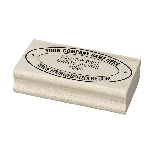 Tampons Encreurs Design Your Own Address Oval Rubber Stamp Example (Tampon)