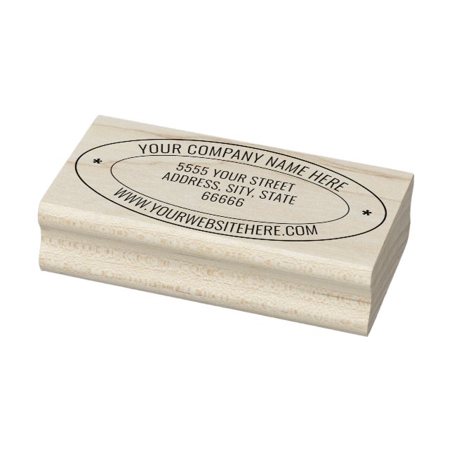 Tampons Encreurs Design Your Own Address Oval Rubber Stamp Example (Tampon)