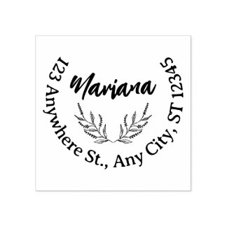 Tampons Encreurs Design Your Own Contemporary Round Return Address 