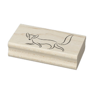 Tampons Encreurs Dessin au trait simple Fox
