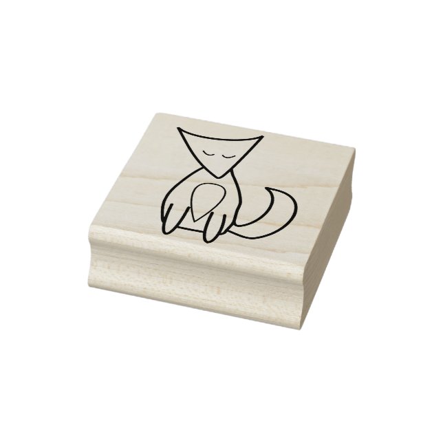 Tampons Encreurs Dessin d'illustration de la ligne Fox Woodland (Tampon)