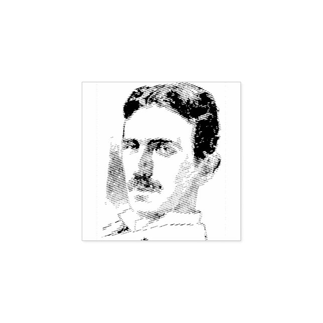 Tampons Encreurs Dessin Nikola Tesla (Impression)