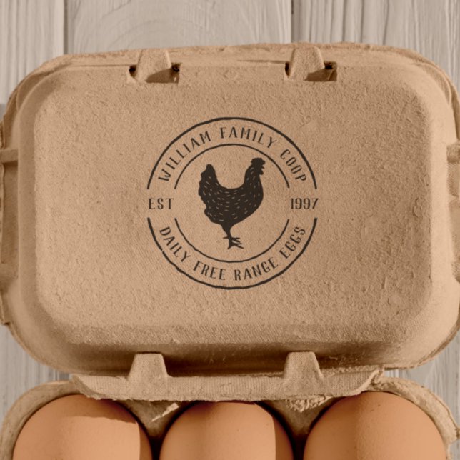 Tampons Encreurs Détails de la ferme ronde et à la poitrine dessiné (Rubber Stamp Mock-up)