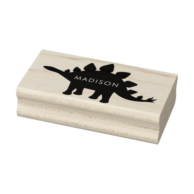 Tampons Encreurs Dinosaur Stegosaurus Cute Dino Nom de l'enfant (Tampon)