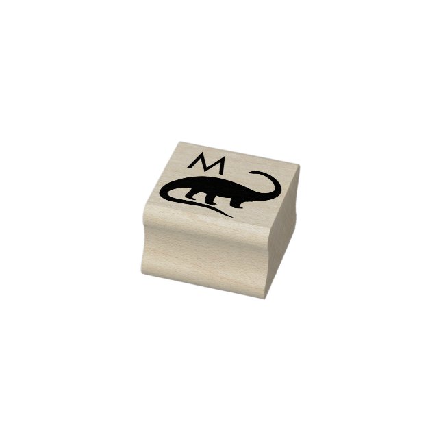 Tampons Encreurs Dinosaure Brontosaurus Cute Monogramme initial de  (Tampon)