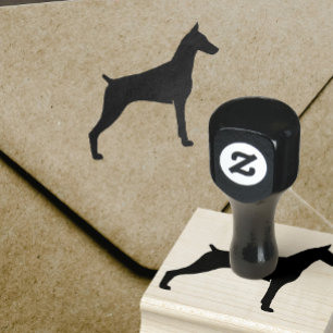 Tampons Encreurs Doberman Pinscher Chien race Silhouette