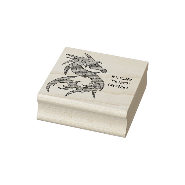 Tampons Encreurs Dragon rempli de Motif de points - à gauche (Tampon)