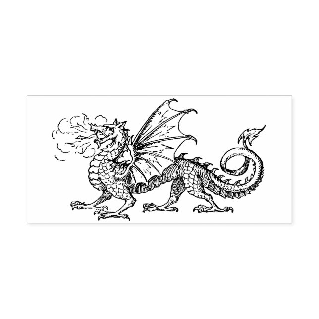 Tampons Encreurs Dragon vintage (Impression)