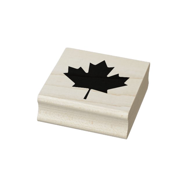 Tampons Encreurs Drapeau de bois du Canada Timbre en caoutchouc (Tampon)