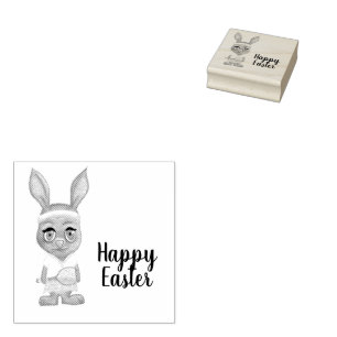 Tampons Encreurs Drôle Tennis Bunny Pâques Custom Joyeux Pâques