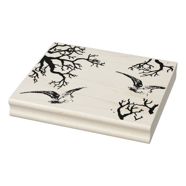 Tampons Encreurs Due becca en volo tra i rami (Tampon)