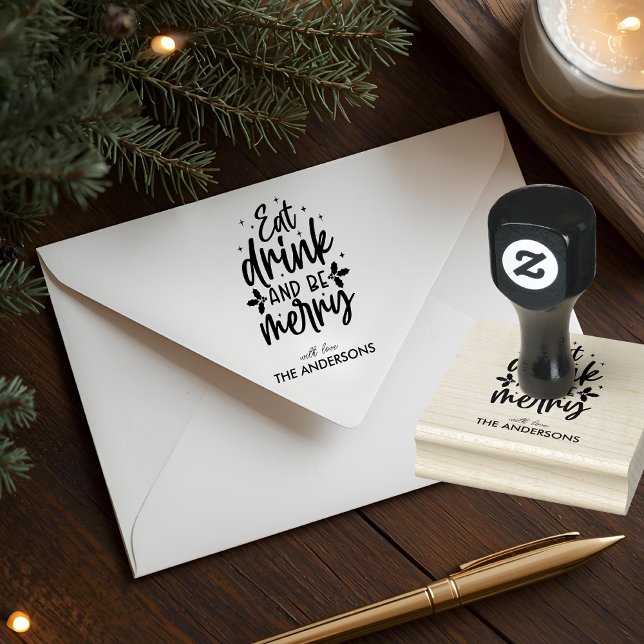 Tampons Encreurs Eat Drink & Be Merry Custom Family (Créateur téléchargé)