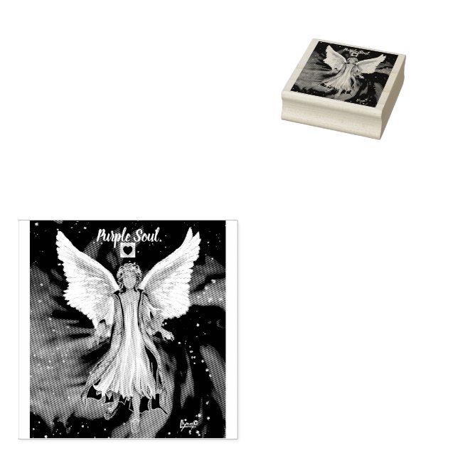 Tampons Encreurs Écharpe à âme violette (Tamponné)