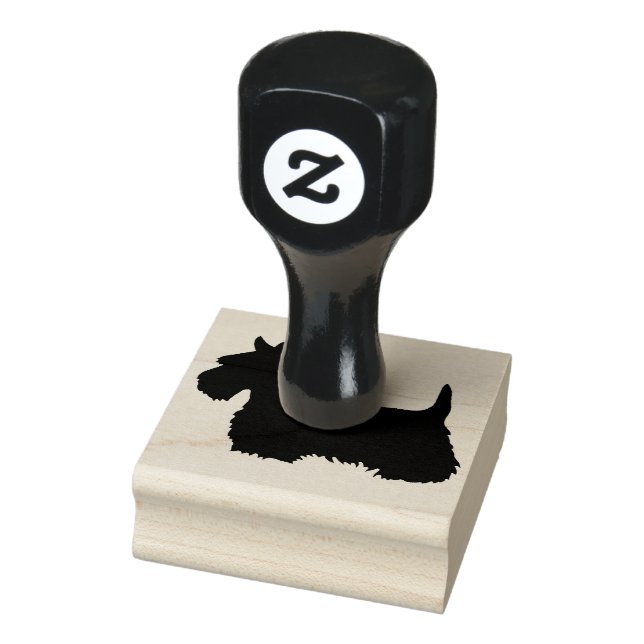 Tampons Encreurs Ecosse, Scottish Terrier, Chien noir, mort dur (Tampon)