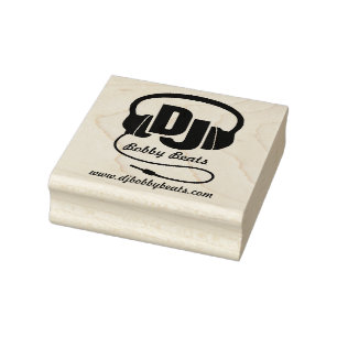 Tampons Encreurs Ecran DJ pour les écouteurs, nom d'entreprise tim