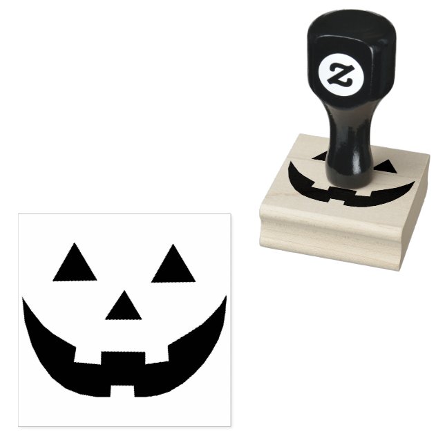Tampons Encreurs Éffrayant Jack-o'-lantern citrouille visage fun Ha (Tamponné)