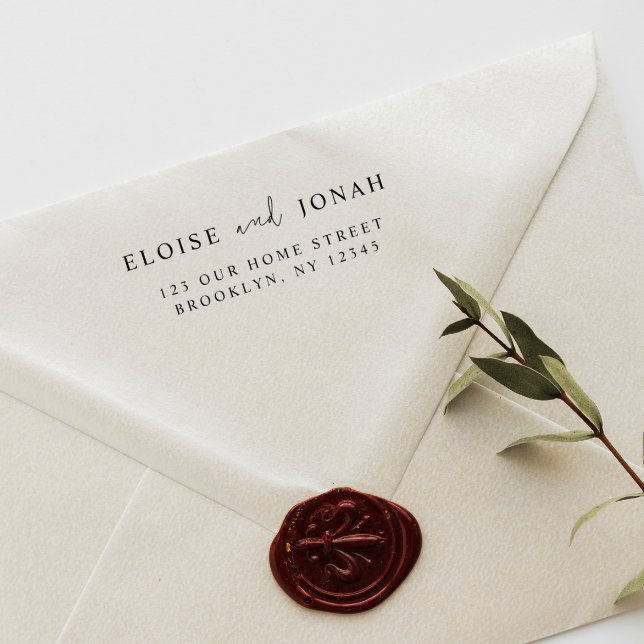Tampons Encreurs Élégant Design élégant Mariage moderne Couple Simp (Créateur téléchargé)