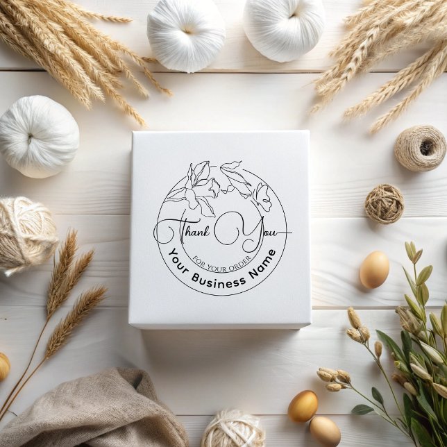 Tampons Encreurs Élégant Merci Moderne Minimal Pour Votre Commande (Créateur téléchargé)