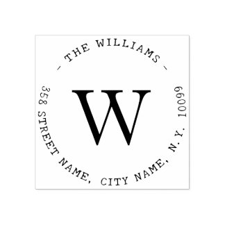 Tampons Encreurs Élégant Nom de Famille Simple