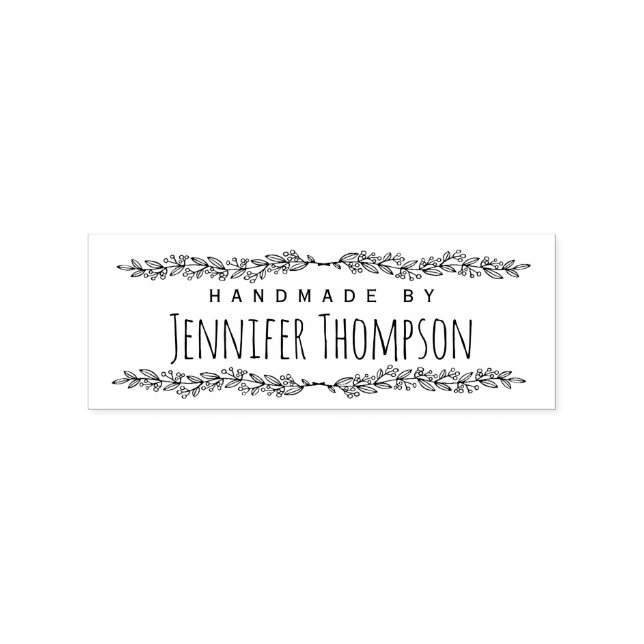 Tampons Encreurs Elégant Personnalisé Fait À La Main Par (Impression)