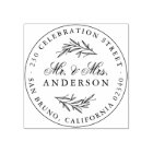 Élégant Script Mr. & Mme Newlyhed Adresse de retou