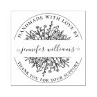 Élégant Script Whimsical Floral Fait À La Main Ave