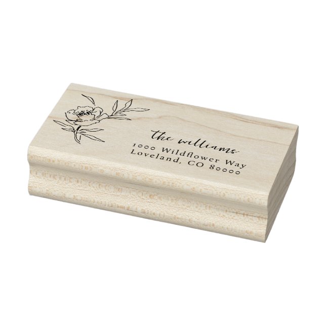 Tampons Encreurs Elégant Timbre D'Art En Bois (Tampon)