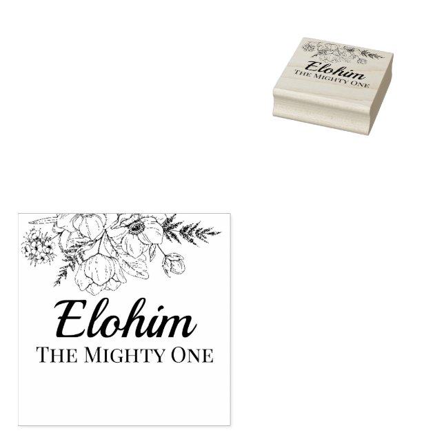 Tampons Encreurs Elohim Noms hébreux de Dieu Typographie (Tamponné)