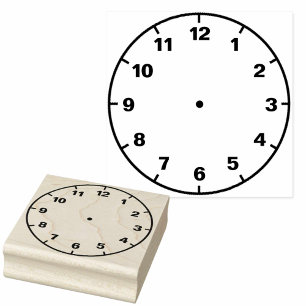 Tampons Encreurs Enseignant Vide Horloge Face Aide pédagogique