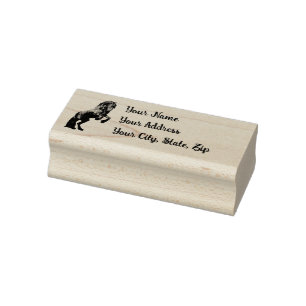 Tampons Encreurs Étalon frison/noir, timbre Adresse personnelle/3c