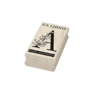 Tampons Encreurs EX librairies Librairie Librairie monogramme A