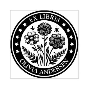 Tampons Encreurs Ex Libris - Arrangement floral